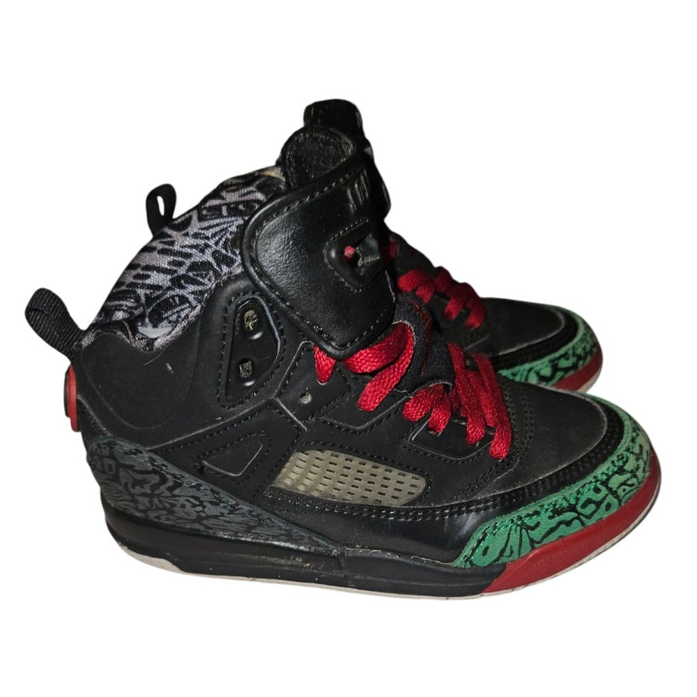 Nike Air Jordan Spizike Black Varsity Red Classic Green 317700-026 Size 11C